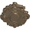 Ekena Millwork Kinsley Flowing Leaf Ceiling Medallion, Hand-Painted Warm Silver, 30 3/8"W x 20 3/4"H x 1"P CM30KIWSS - alternate 3